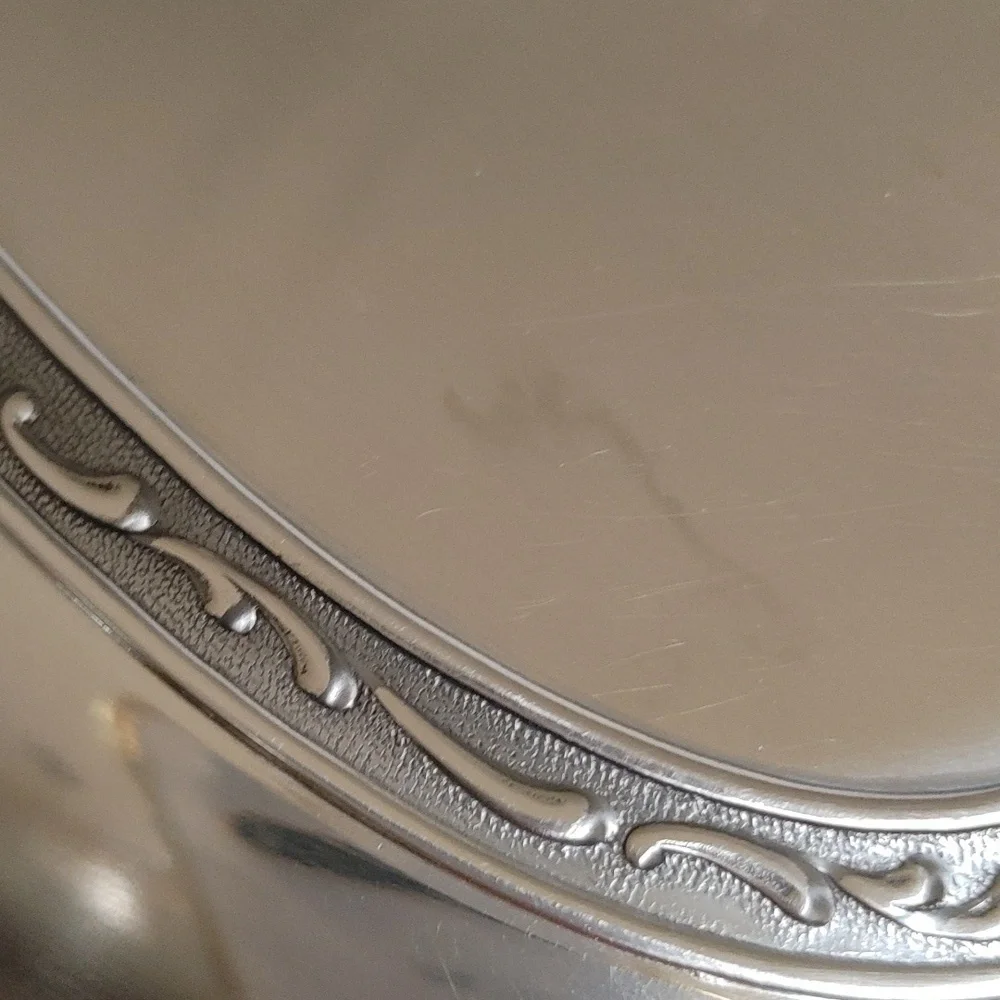 Mid Century Oneida Oval Stainless Steel Covered Serving Dish